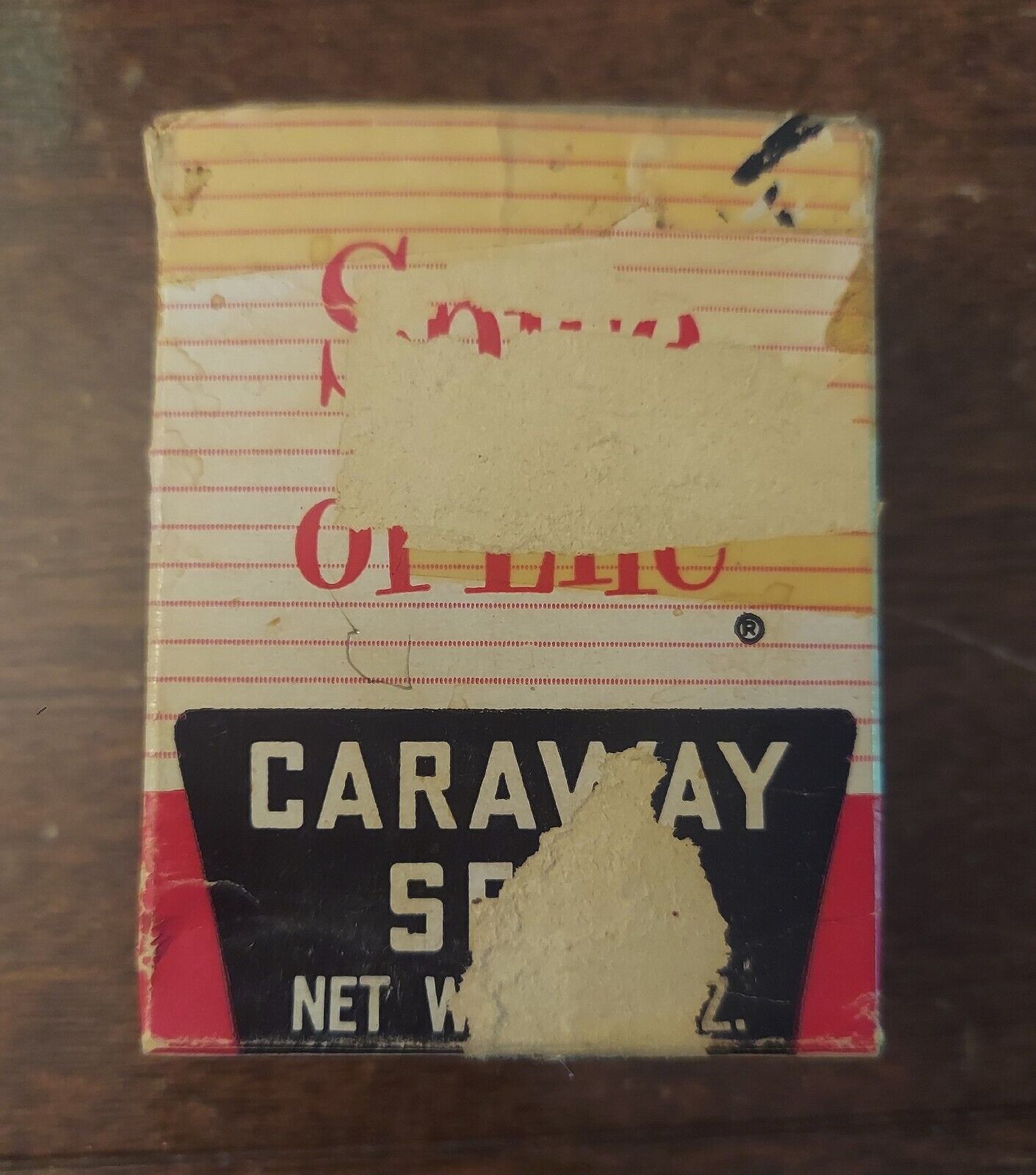 Vintage Spice Box Spice Of Life Caraway Seed