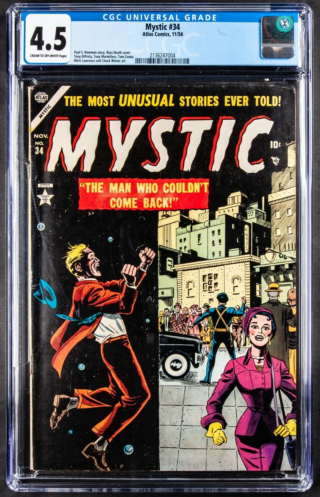 Mystic #34 (Atlas Comics, 1954) CGC VG+ 4.5 Cream to Off-White Pages