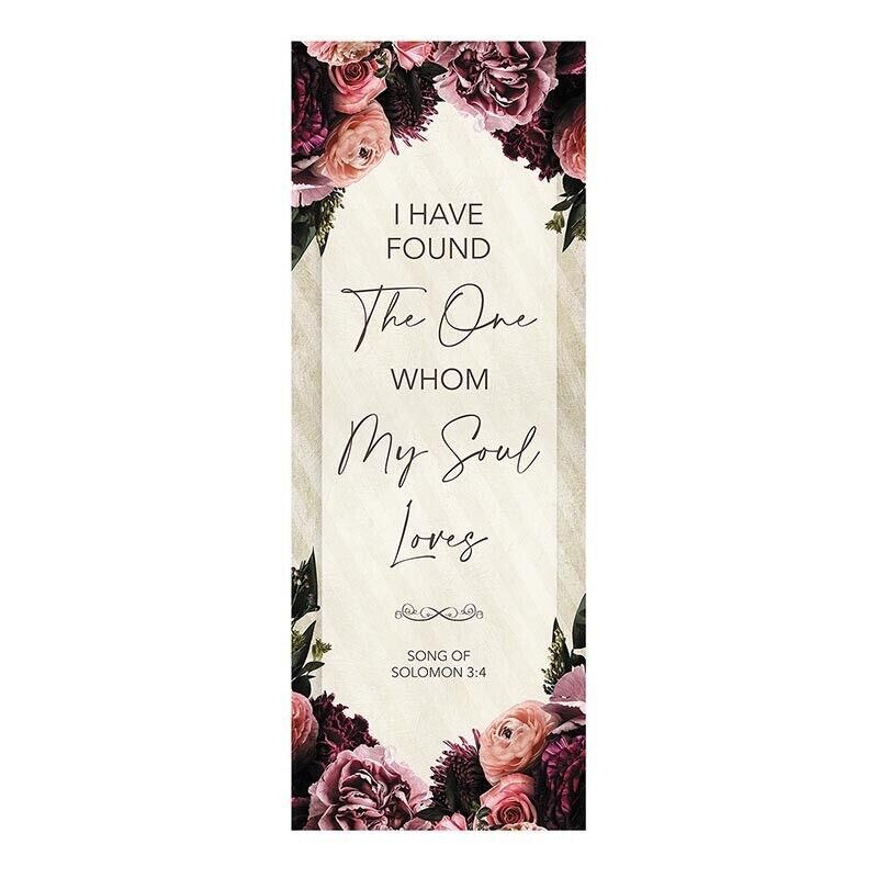I have Found The One Inspirational Scripture Full Color Floral Church Banner