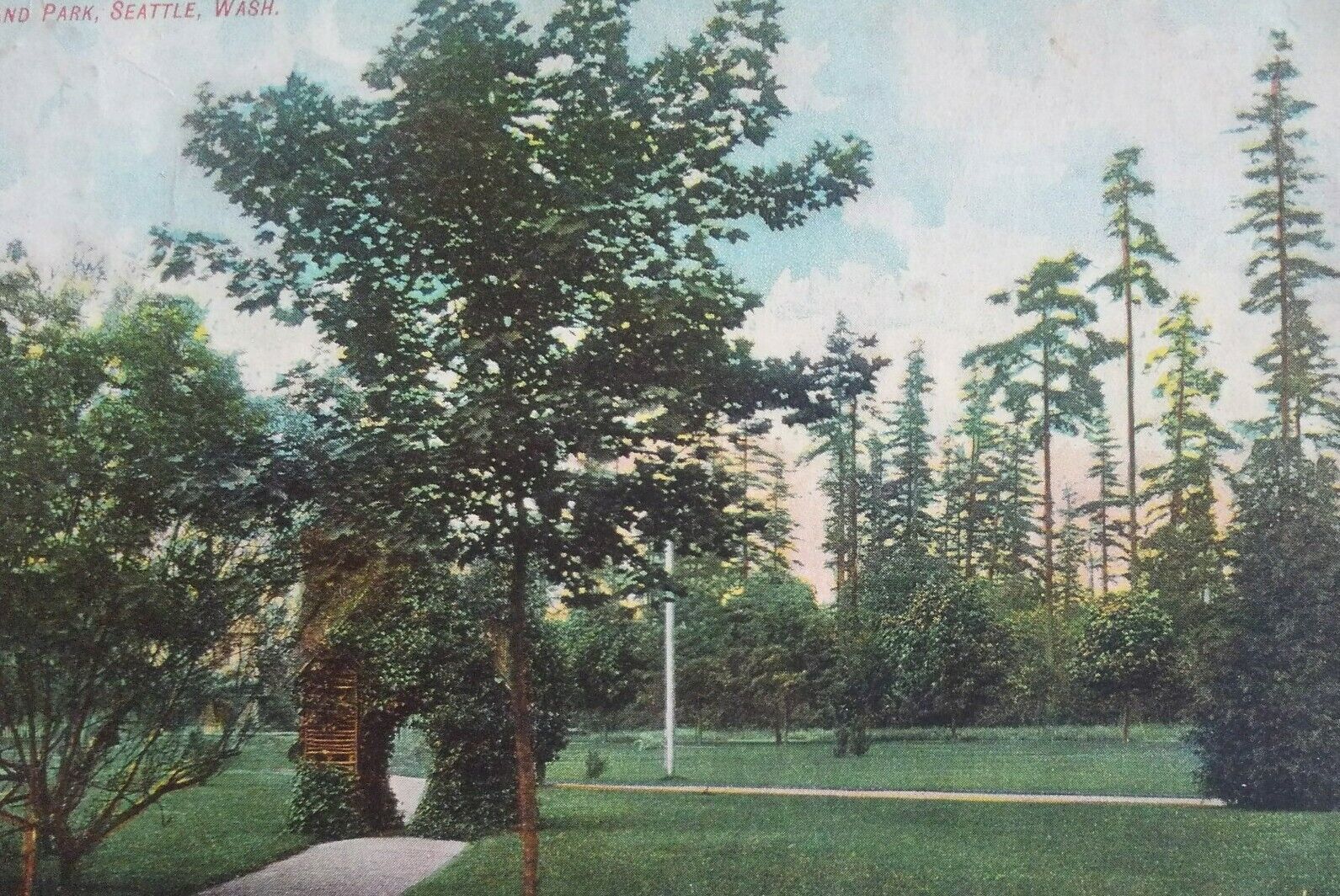 1908 Woodland Park, Seattle Washington Postcard