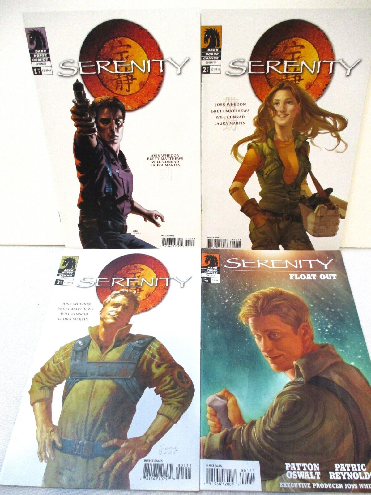 Serenity #1, 2, 3 + Float Out #1 - Dark Horse 2005
