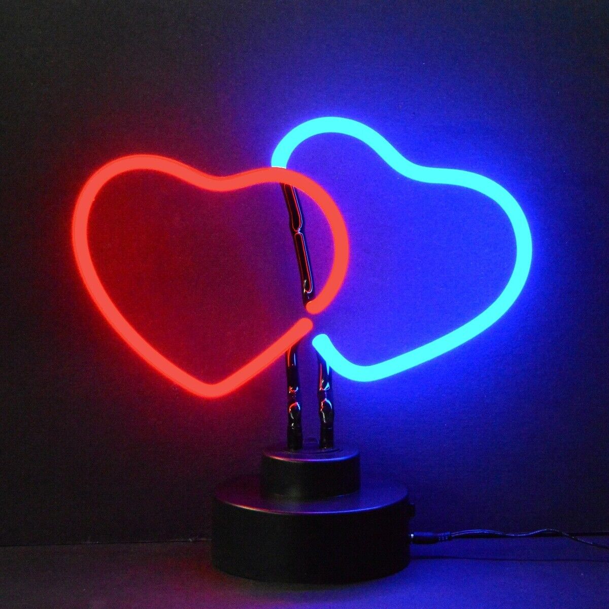 DOUBLE HEARTS NEON SCULPTURE Lamp Sign