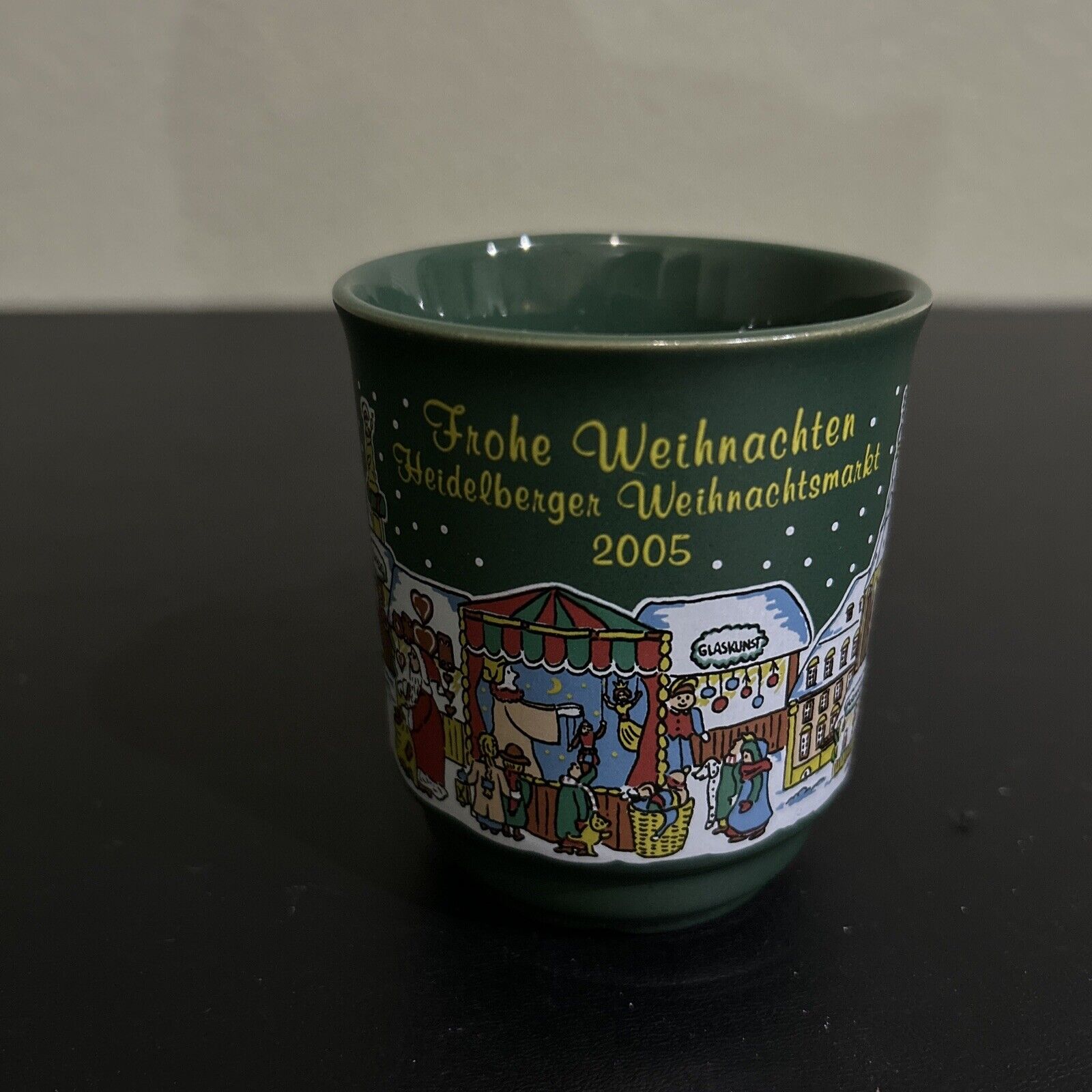 2005 German Christmas Mug Cup Frohe Weihnachten Heidelberger Weihnachtsmarkt