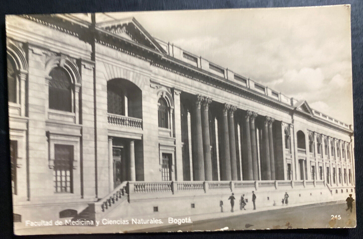 Mint Colombia RPPC Real Picture Postcard faculty of medicine & Sciences Bogota