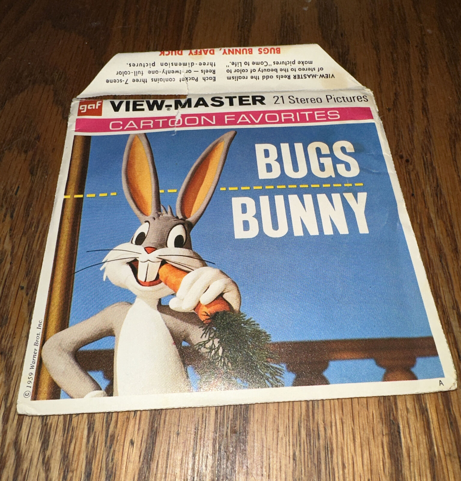 View Master BUGS BUNNY B531, 3 Reel Set + Booklet