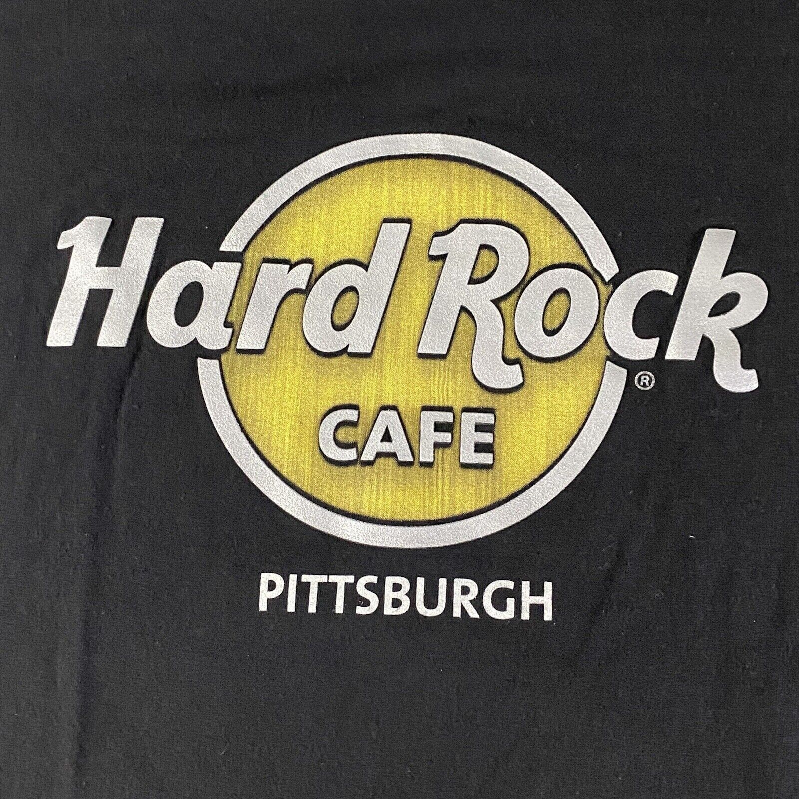 Hard Rock Cafe Pittsburgh Pennsylvania Black Short Sleeve T-Shirt Men\'s XL