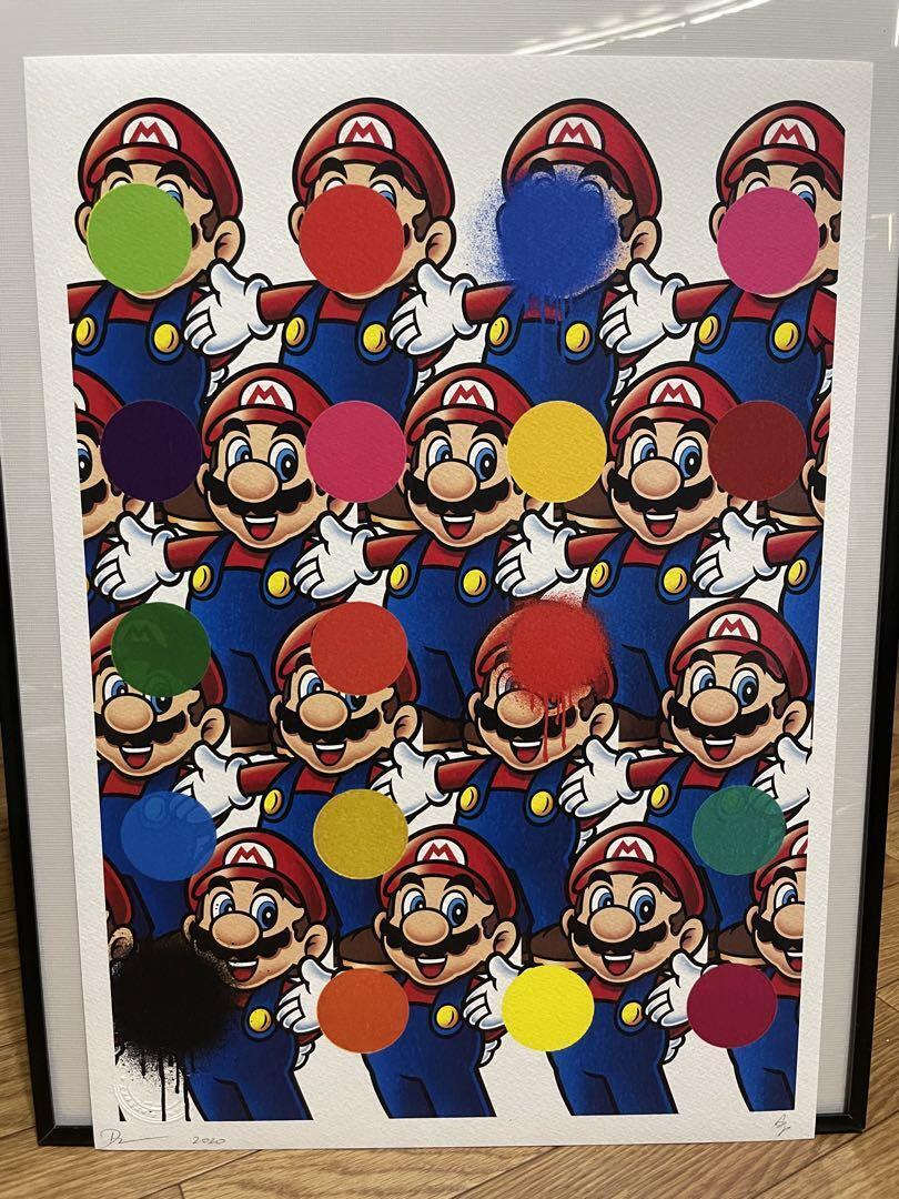 Death Nyc Art Poster Silkscreen Mario Limited Rare Japanese