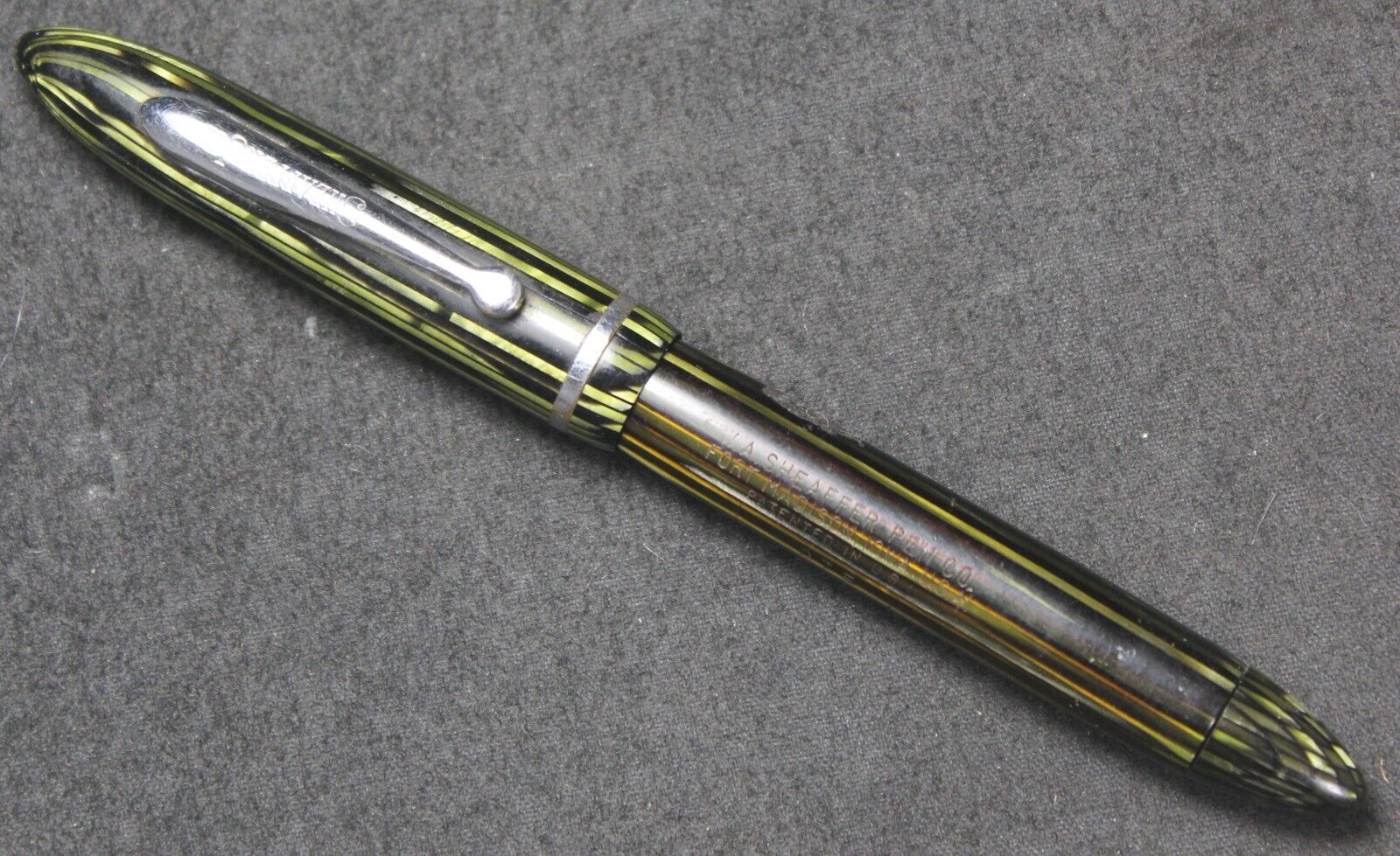 Sheaffer Junior Stripe Fountain Pen - Vintage