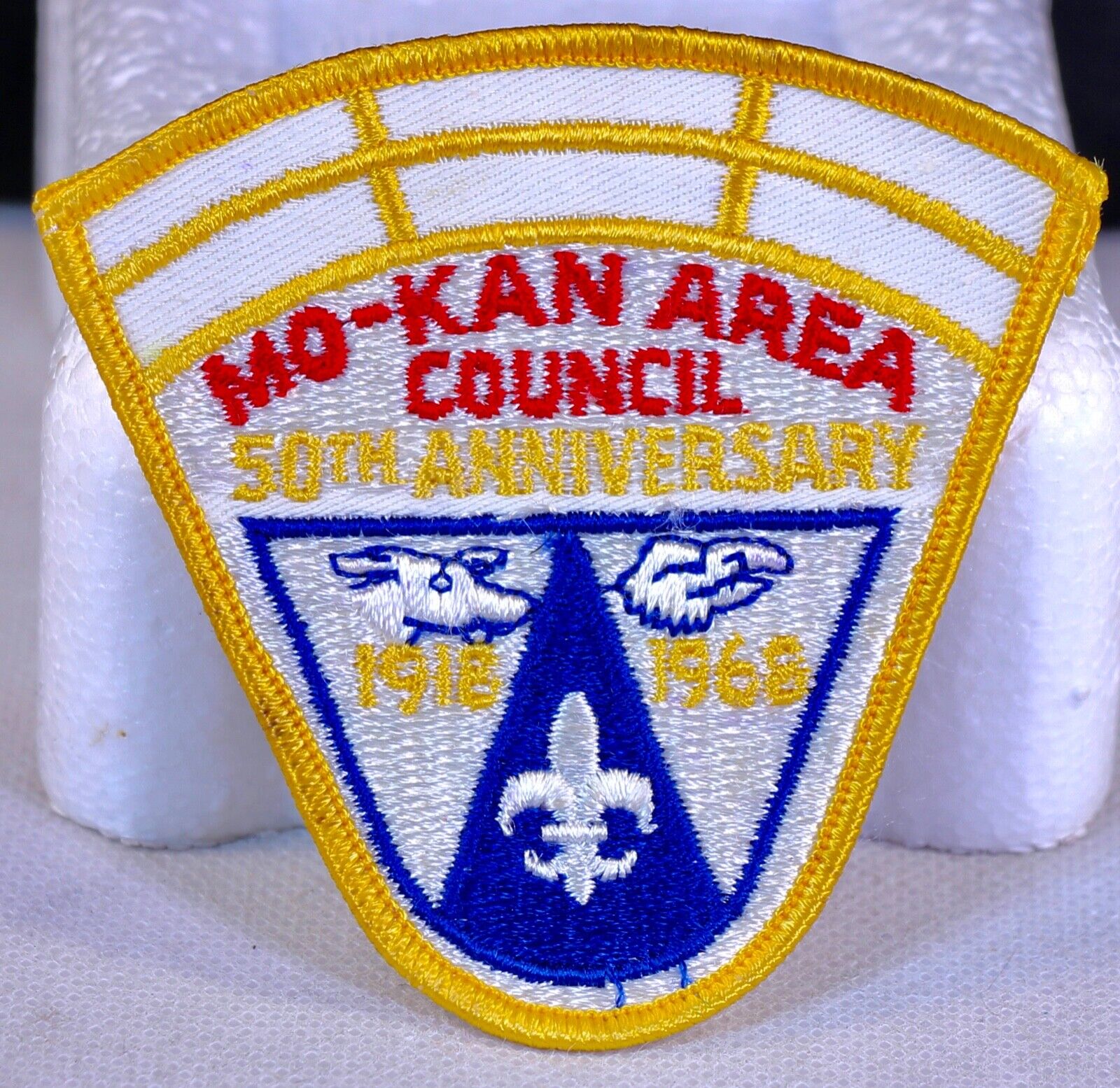 MO-KAN Area Council 50th Anniversary 1918-1968 Boy Scout Patch 