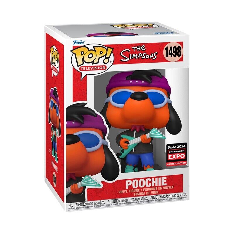 Funko Pop Poochie C2E2 Shared Sticker Exclusive (The Simpsons) IN HAND