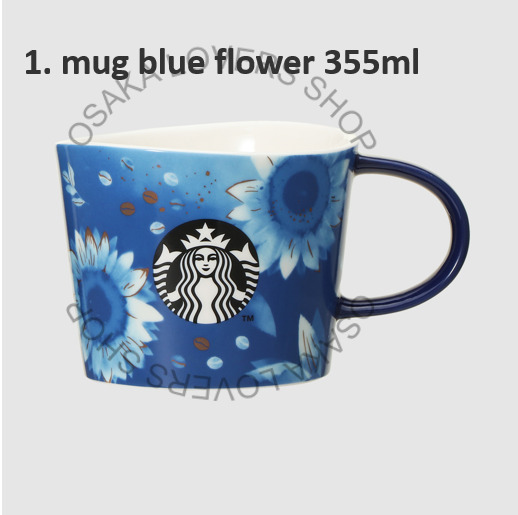 Starbucks Japan SUMMER #2 2023 Emerald Green Blue FLOWER SEA NEW Mug Cup Tumbler