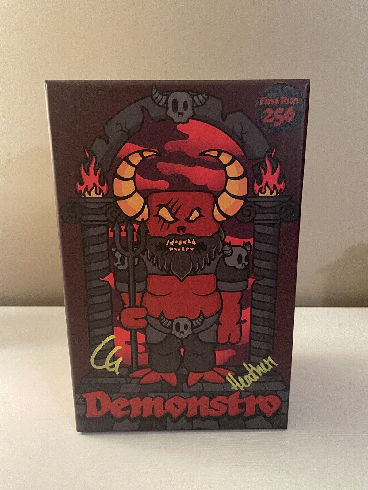 Mischief Toys DEMONSTRO First Run LE250 Signed by Chris + Heather 