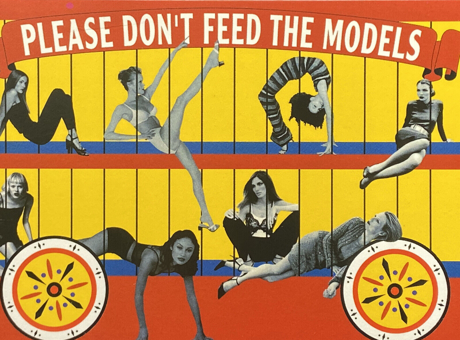 Funny Vintage “ Please Don’t Feed The Models ” Rare-Out Of Print Postcard