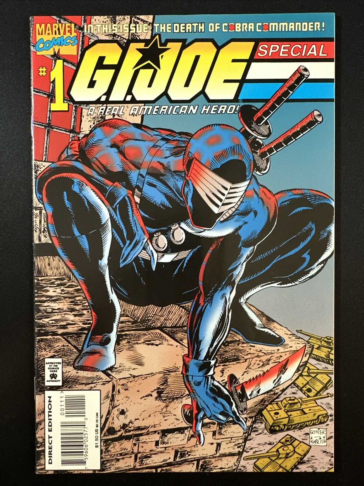 G. I. Joe Special #1 1995 Todd McFarlane Homage Snake Eyes Cover Very Fine *A5