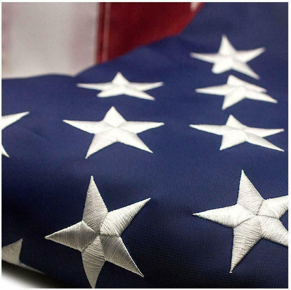 American Flag 6x10 ft Nylon UV Protected Embroidered Stars 210D US USA Flag