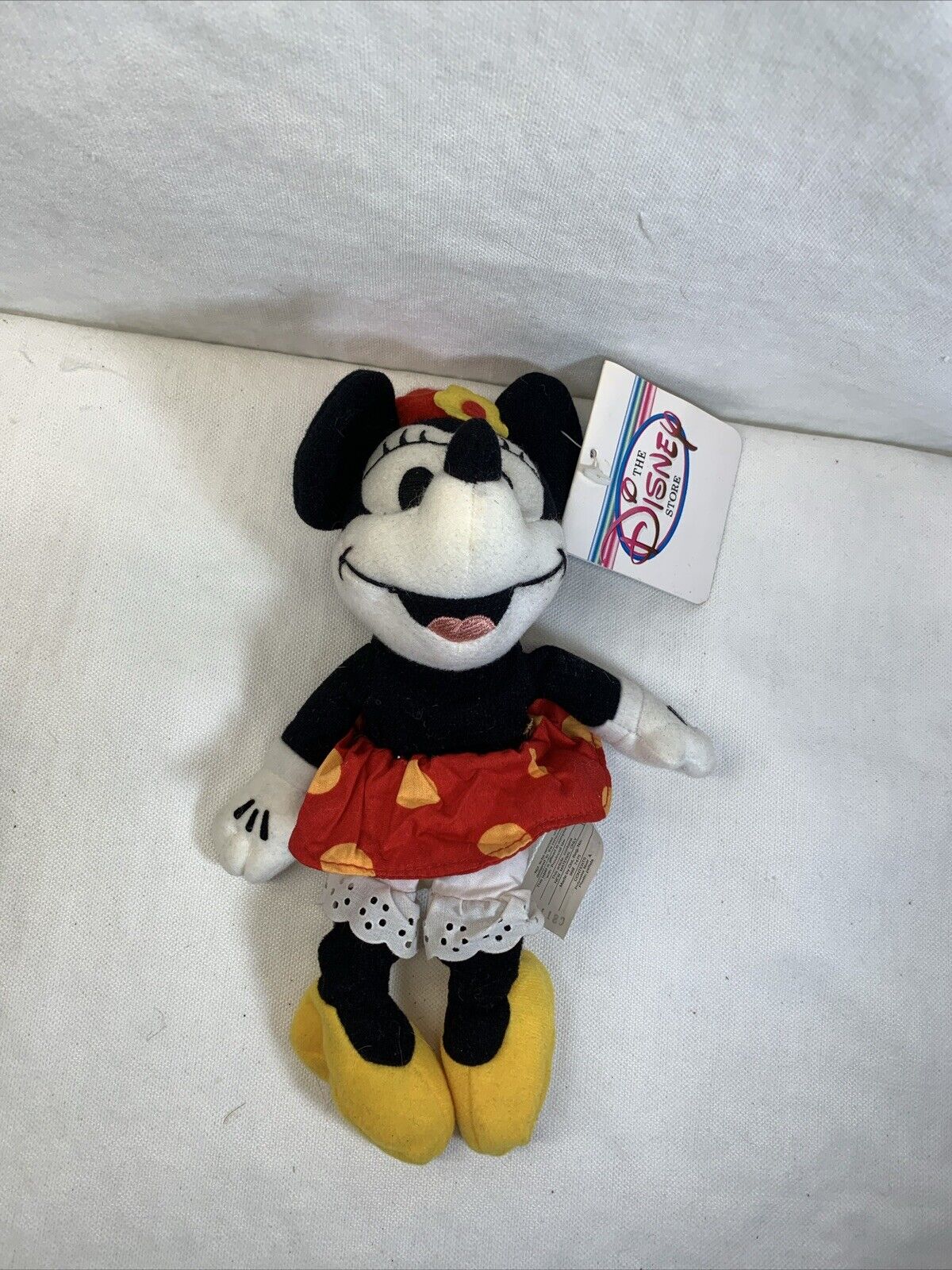 Disney Store Minnie Mouse- 1930’s  Minnie 8” Plush New With Tags