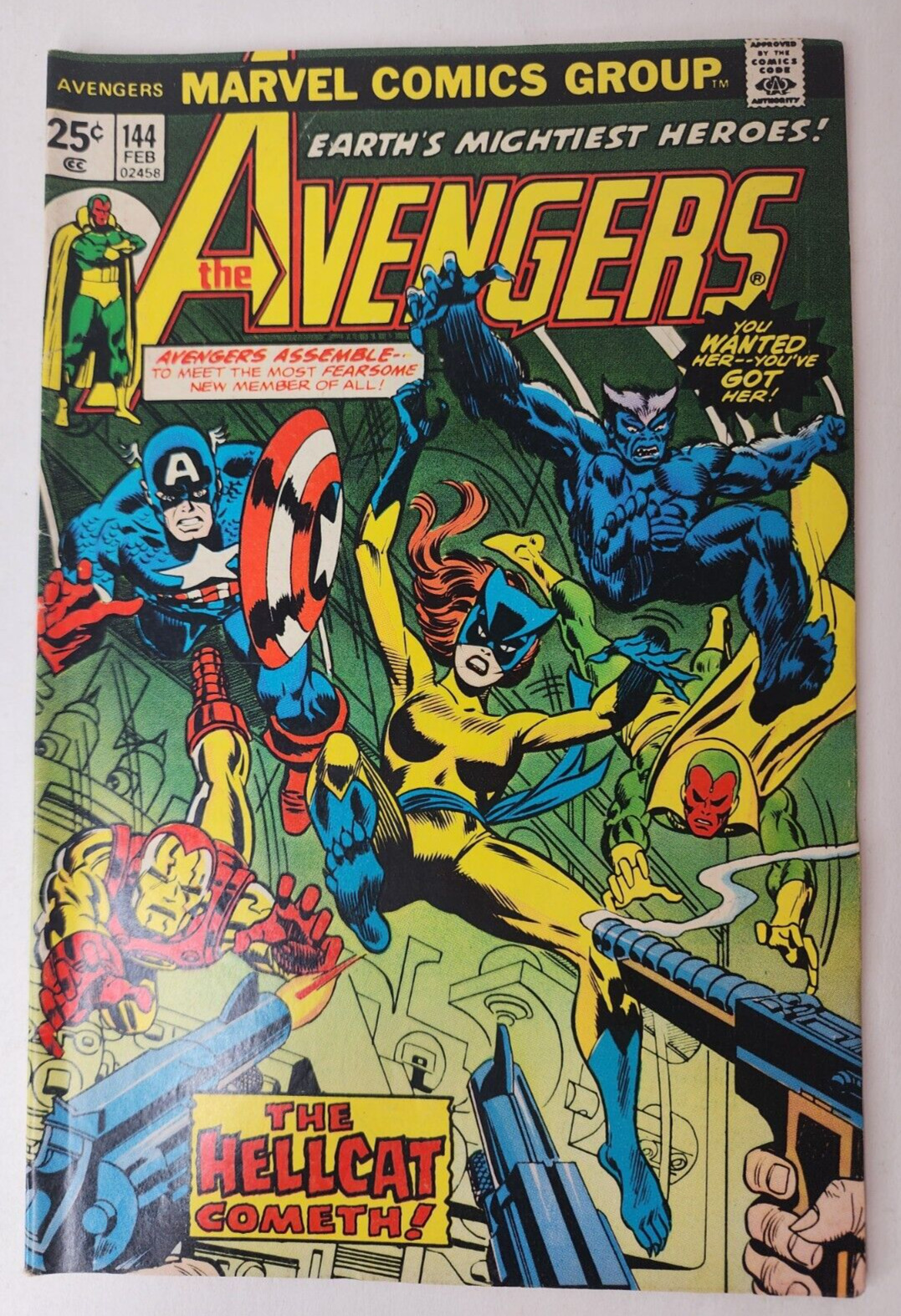 Vintage Marvel Comics The Avengers #144 1976 Marvel Comics Group