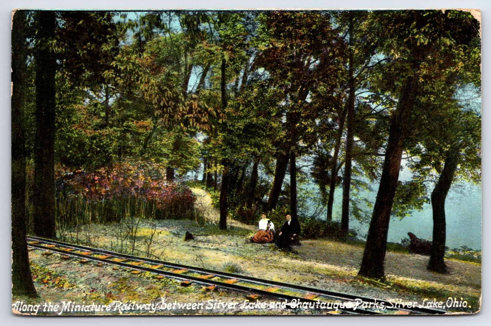 Postcard Miniature Railway, Silver Lake and Chautauqua Park, Silver Lake, Ohio