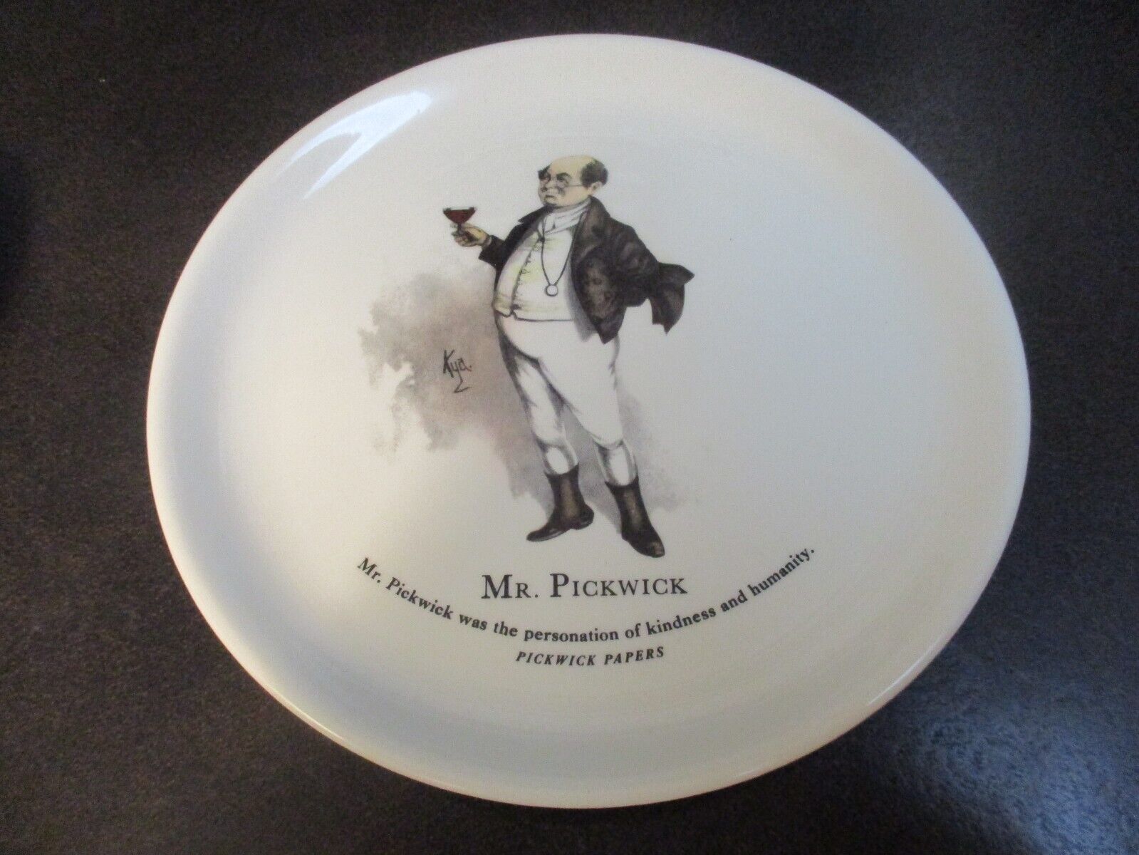Charles Dickens Character Plates By Invento