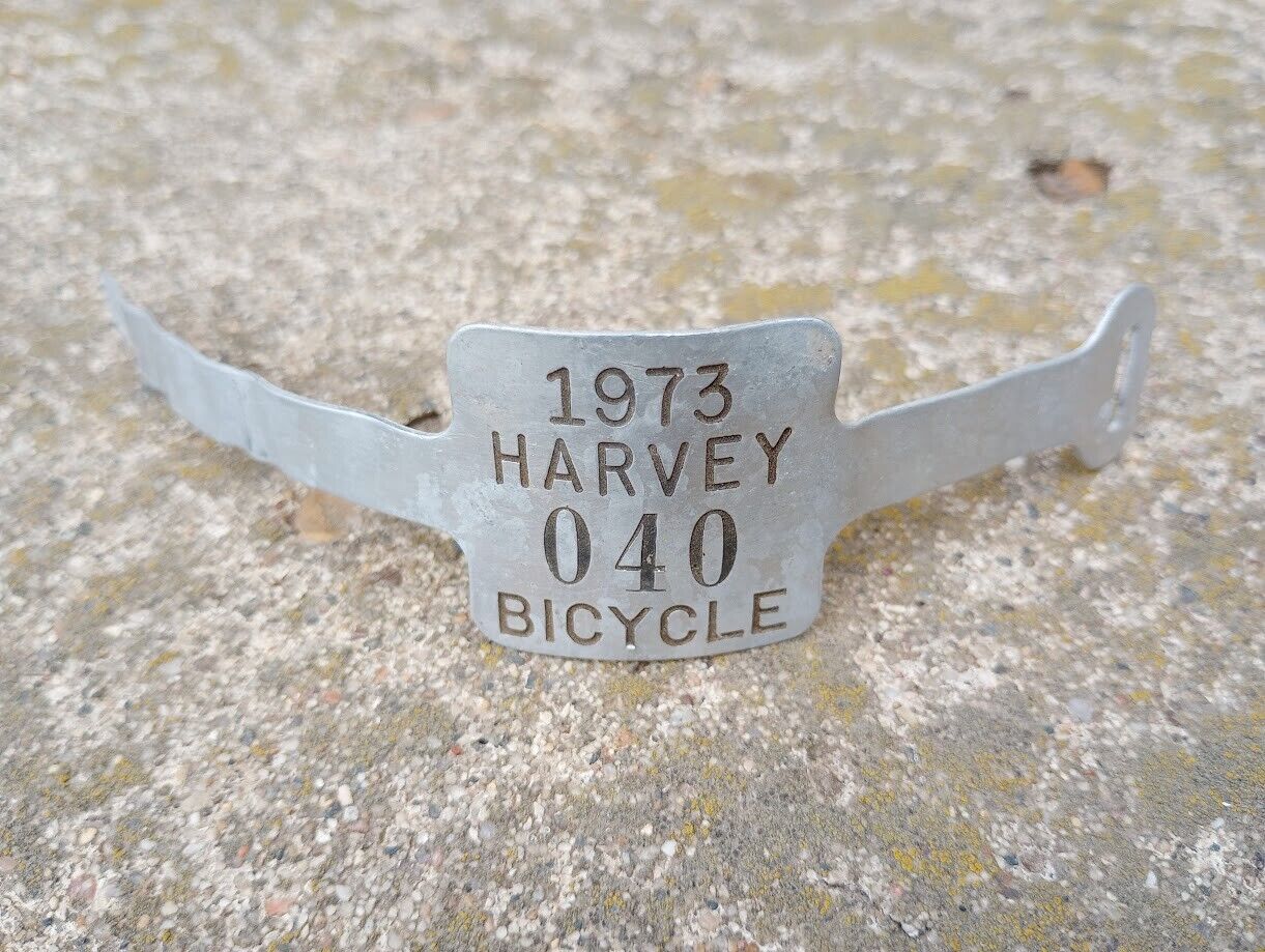 ---1973 Harvey North Dakota bicycle license #040