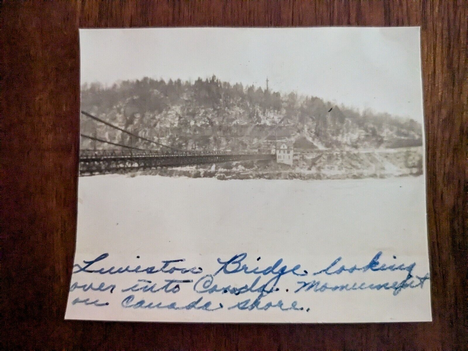 Vintage Photograph Lewiston Bridge Niagara Falls From American Side RS16