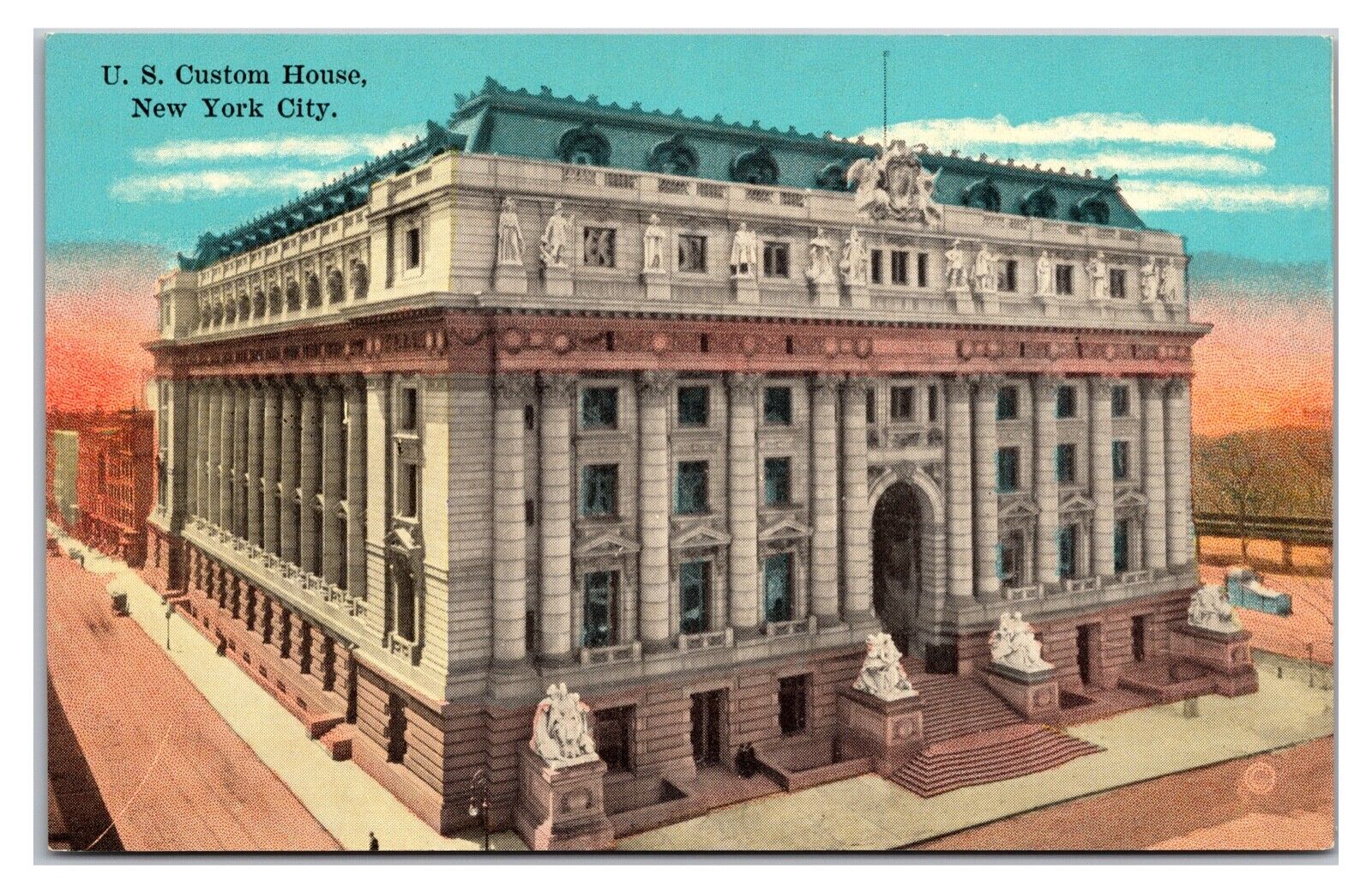 Early 1900s- U.S. Customs House, New York City, New York Postcard (UnPosted)