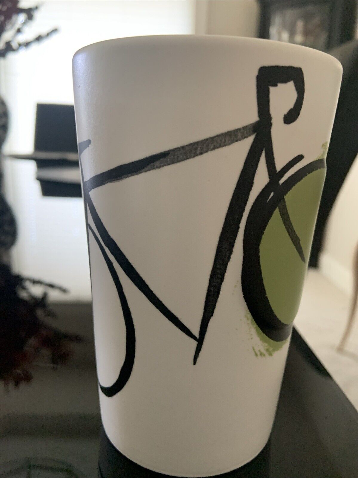Starbucks 2015 Coffe Mug Bicycle Green Dot Collection