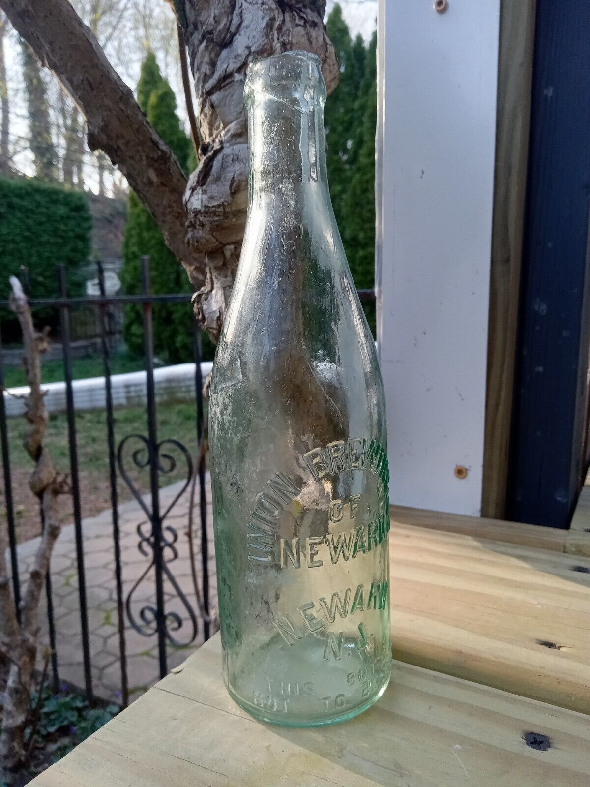 Antique Union Brewing of Newark New Jersey Beer Bottle with Damage
