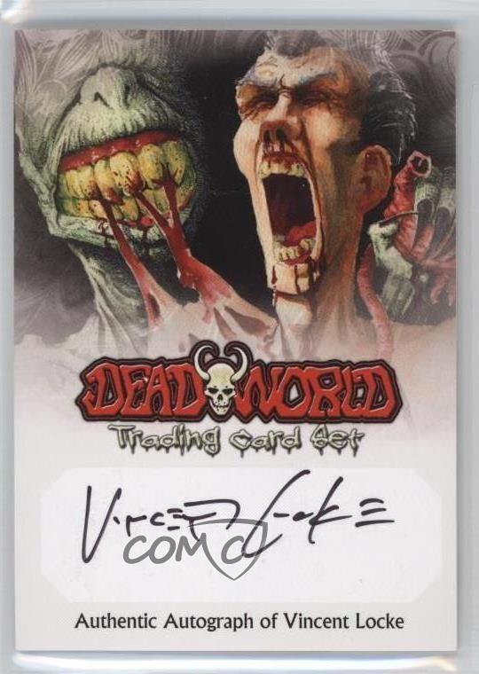 2012 Breygent Deadworld Z-Card Comic Con Auto Vincent Locke Auto 0b5