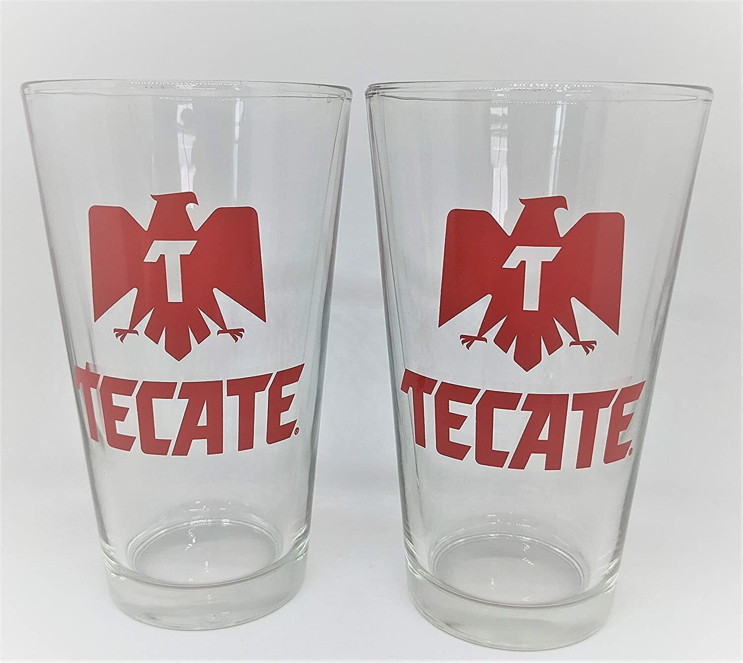 Tecate Cerveza Pint Glass | Set of 2 Glasses