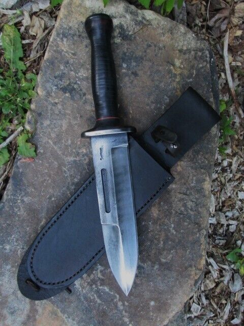USA Made Custom Handmade American Combat/Utility Knife (Spearpoint)