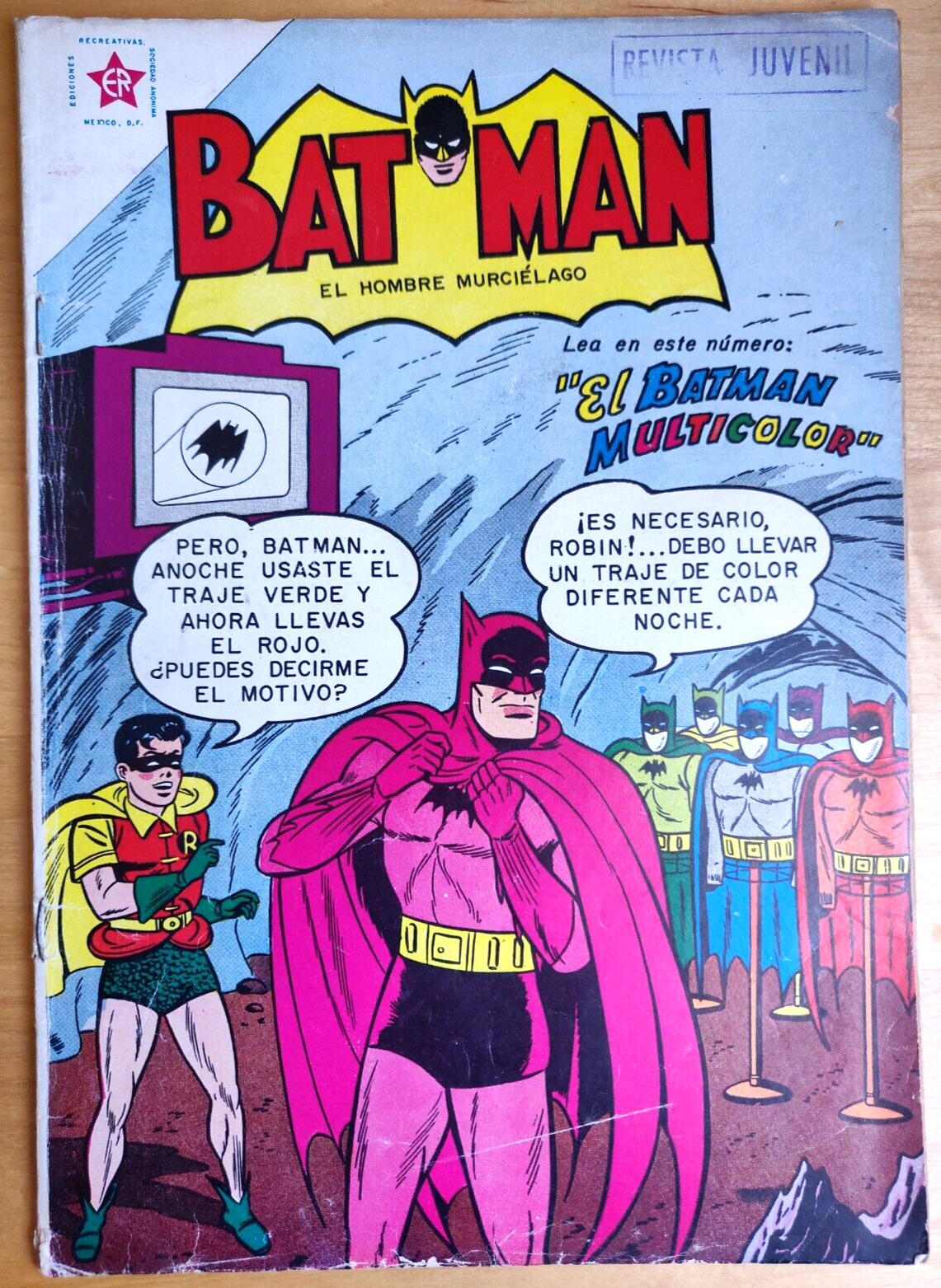 DETECTIVE COMICS #241 🌈 RARE Spanish Mexican Foreign - Rainbow Batman & Robin