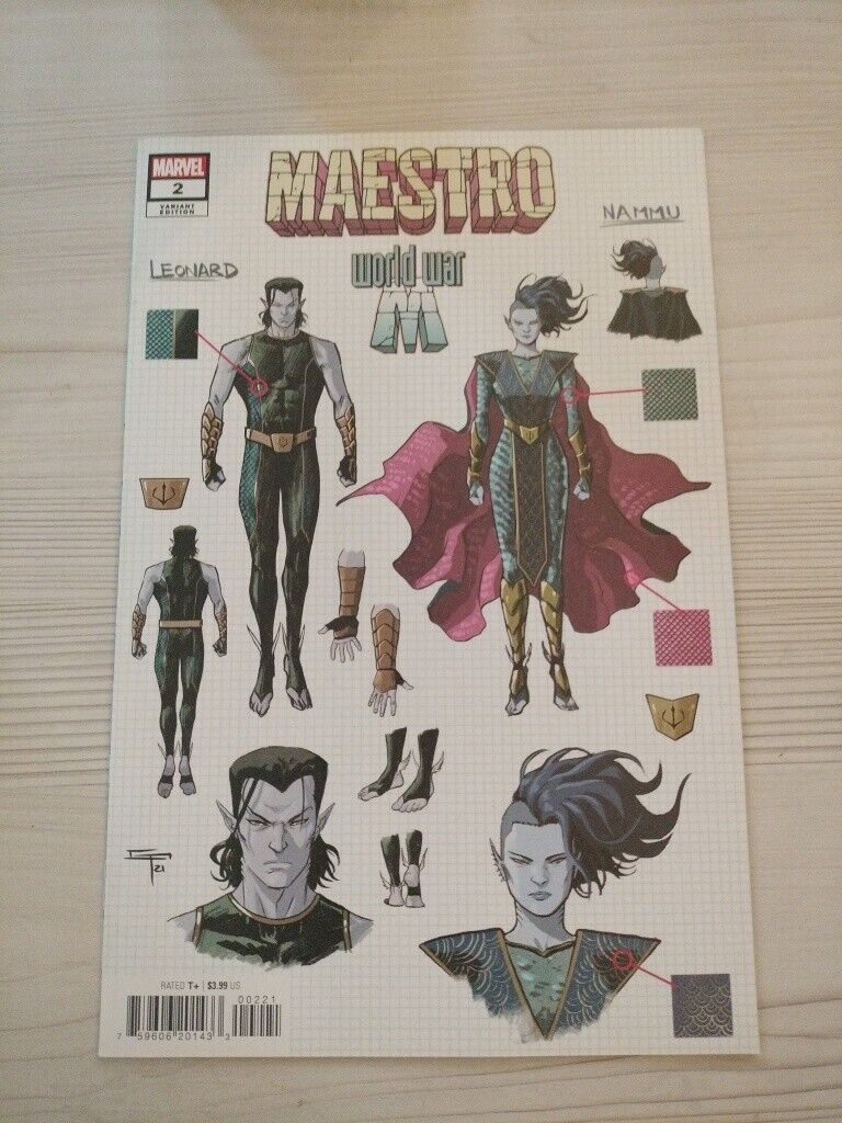 Maestro World War M # 2 (2022, Marvel) 1st Print Peralta Design Variant
