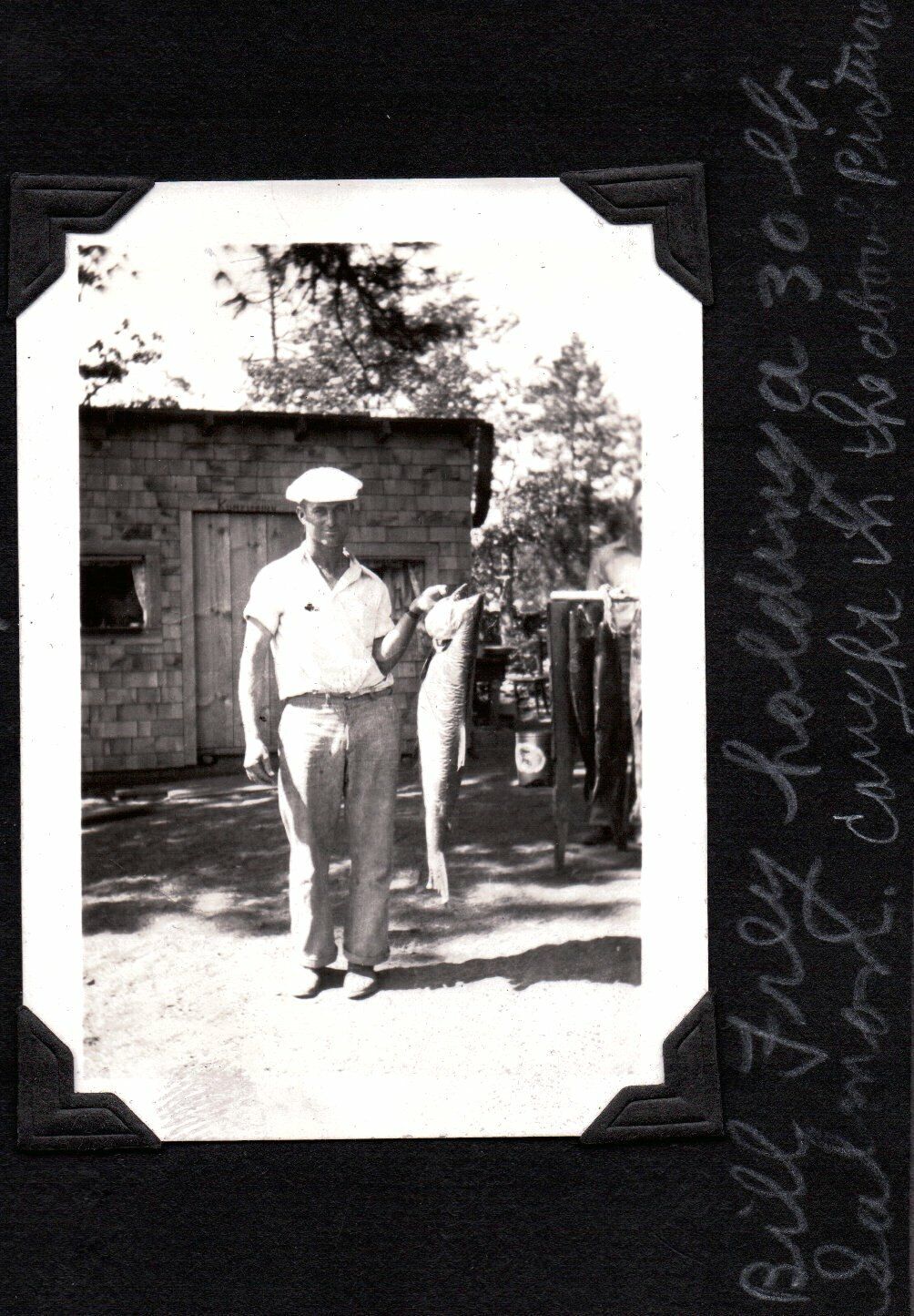 VINTAGE 1935-36 BILL FREY SALMON FISHING WISHRAM GOLDENDALE WASHINGTON OLD PHOTO