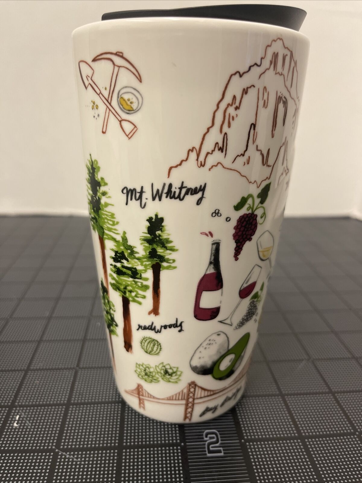Starbucks California Double Walled Ceramic Travel Traveler Coffee Mug - NEW 
