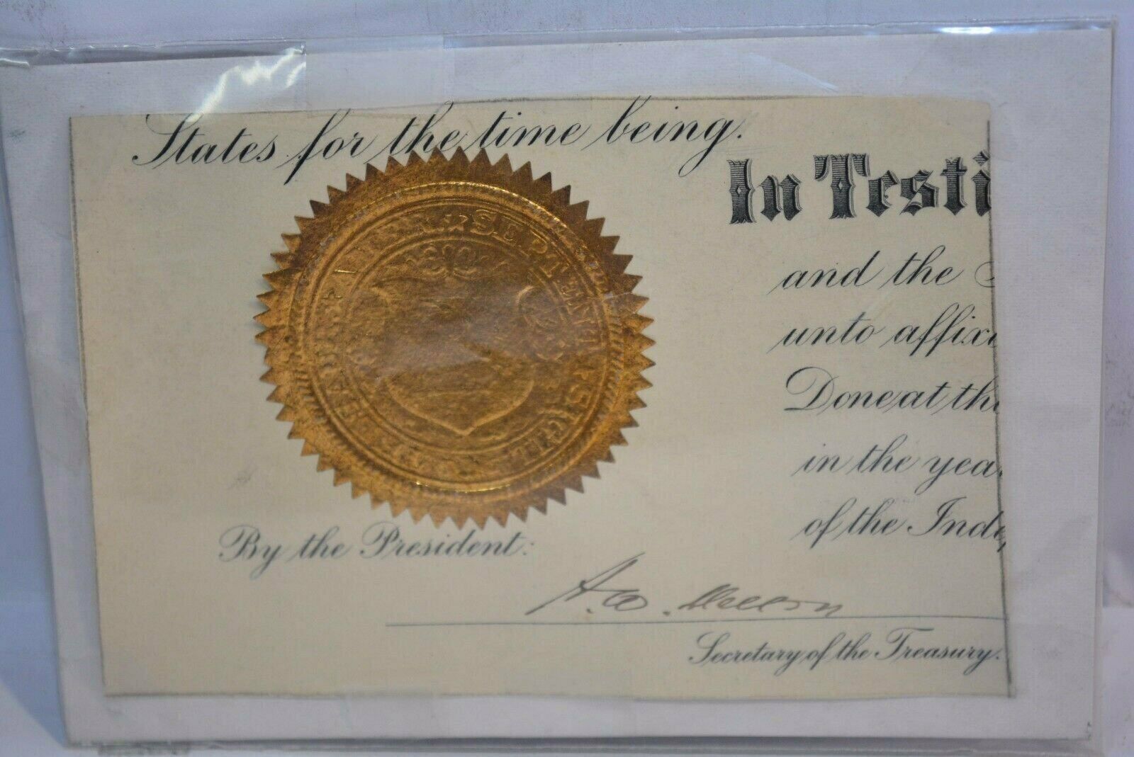 Andrew W. Mellon Autograph Secretary of Treasury Cutout Authentic Guaranteed1927
