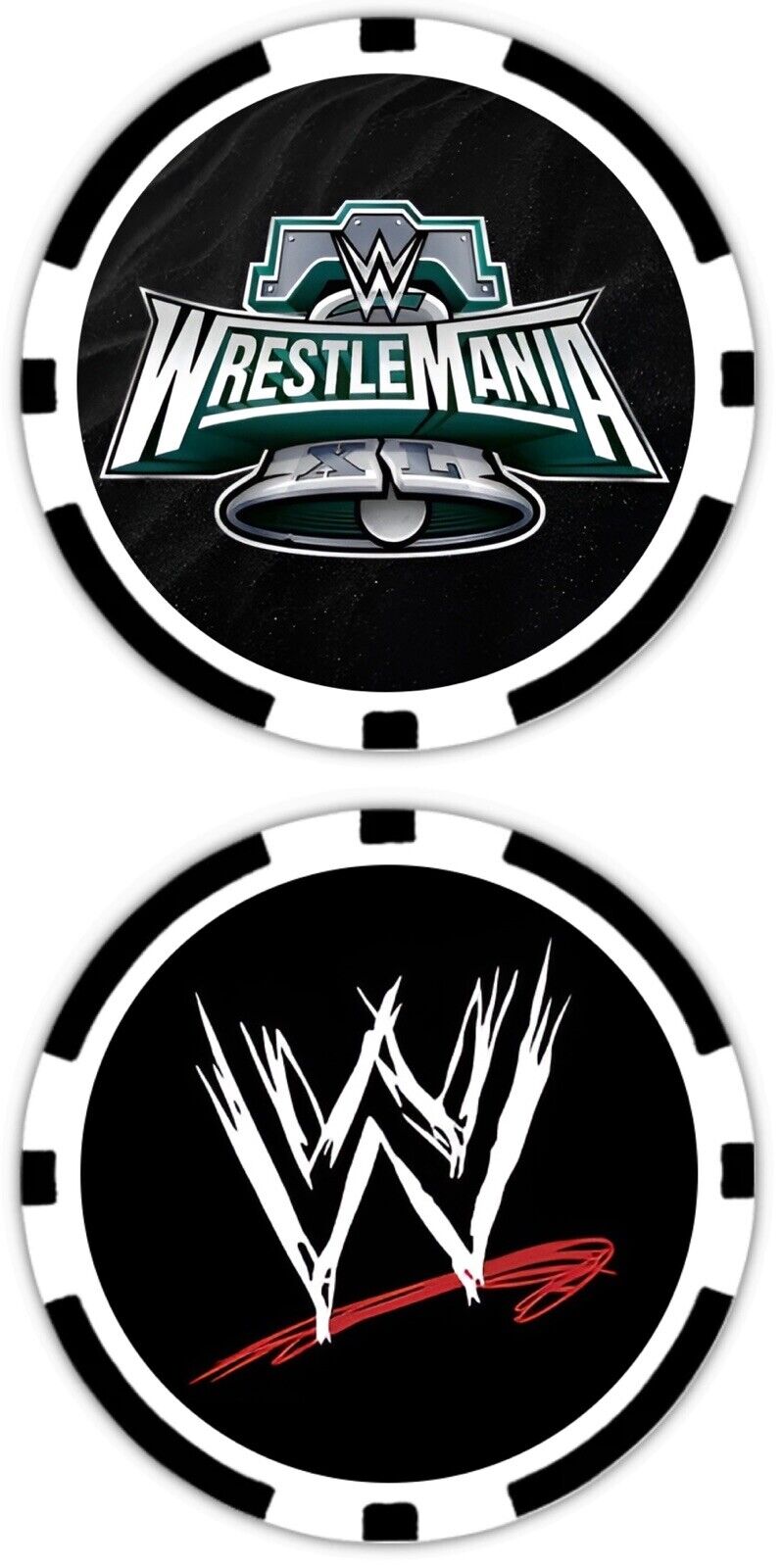 WRESTLEMANIA 40 - LOGO - WORLD WRESTLING ENTERTAINMENT - WWE - POKER CHIP