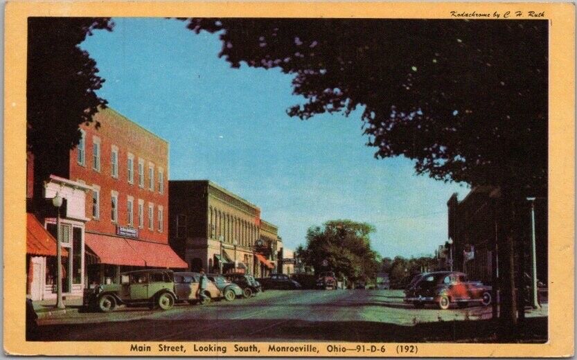 MONROEVILLE, Ohio Postcard \
