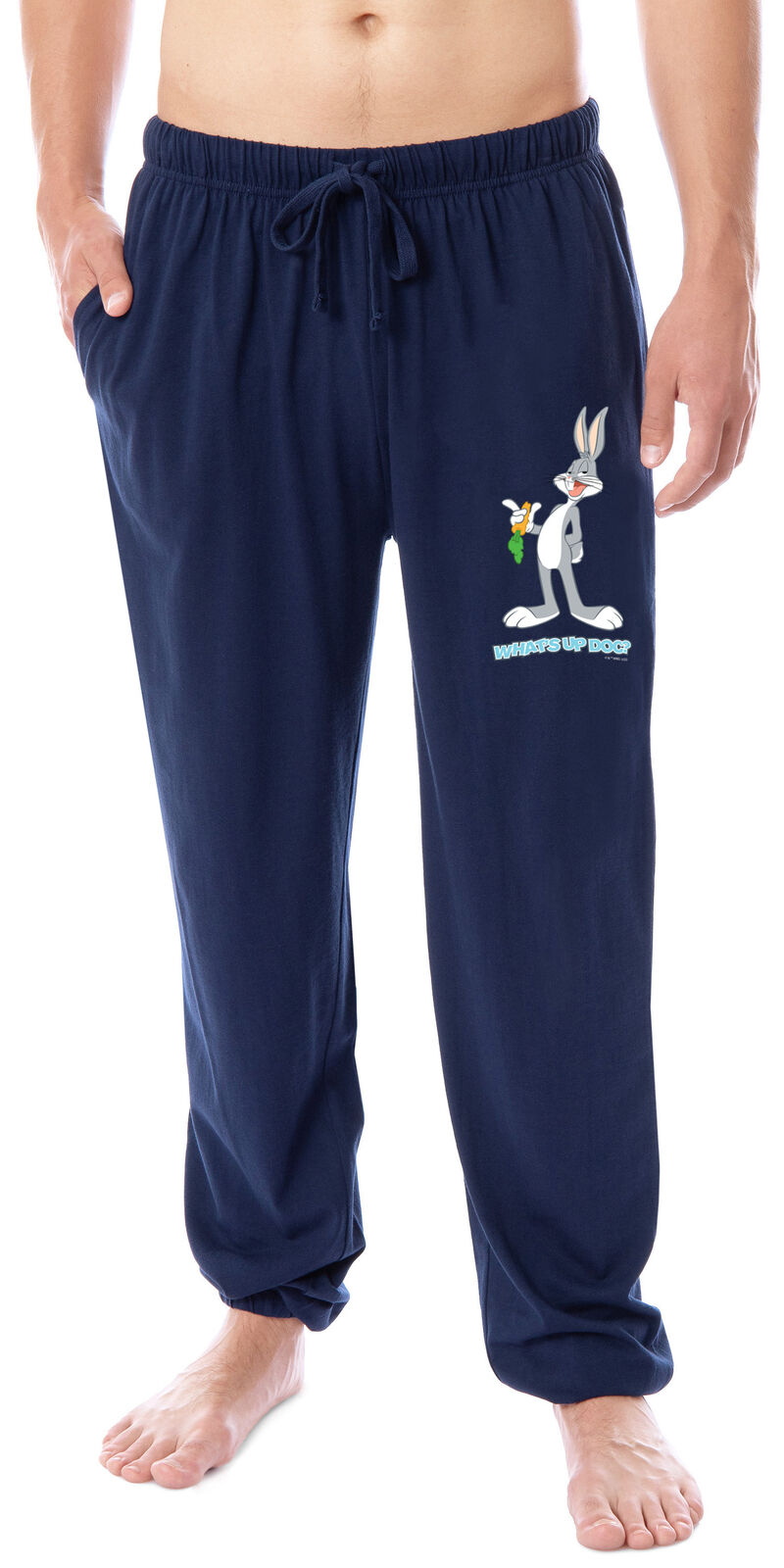 Looney Tunes Mens\' Bugs Bunny What\'s Up Doc? Character Sleep Pajama Pants (XL)