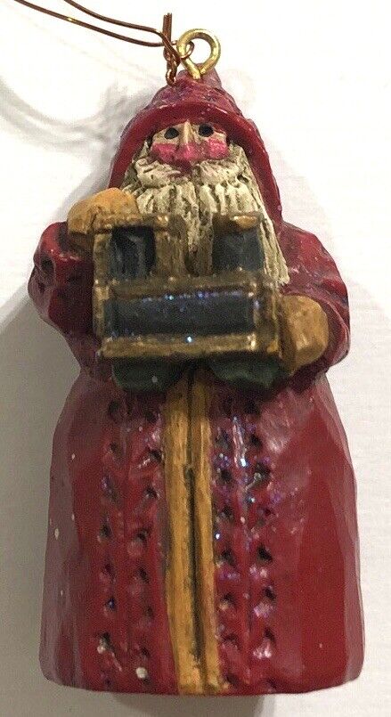 Vintage P. Schifferl Old World Santa with Toy Train Christmas Ornament 2\