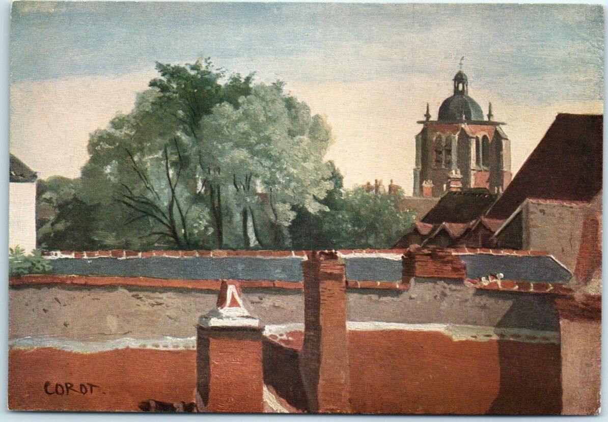 Postcard - Jean-Baptiste-Camille Corot: View of Saint Paterne in Orleans