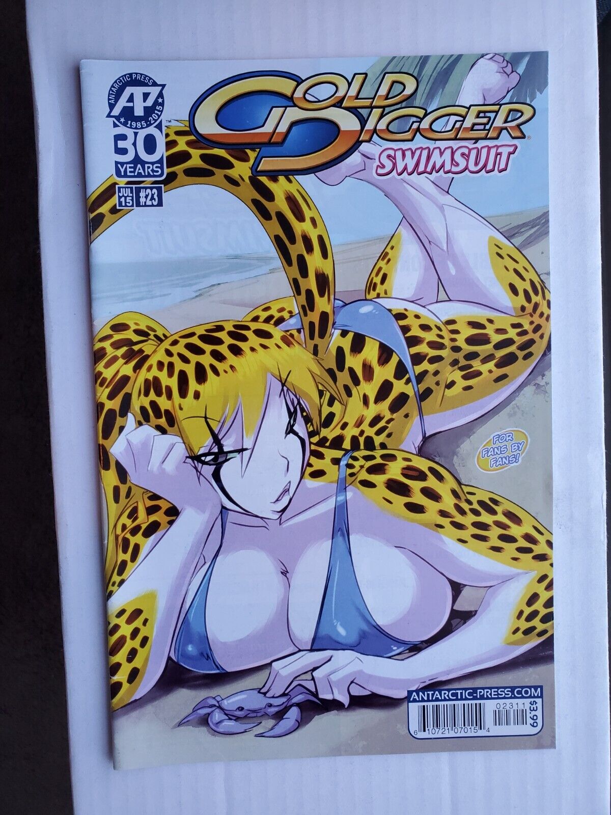 Gold Digger #23 Annual Swimsuit Special Antartic Press 2015 Rare Anthropomorphic