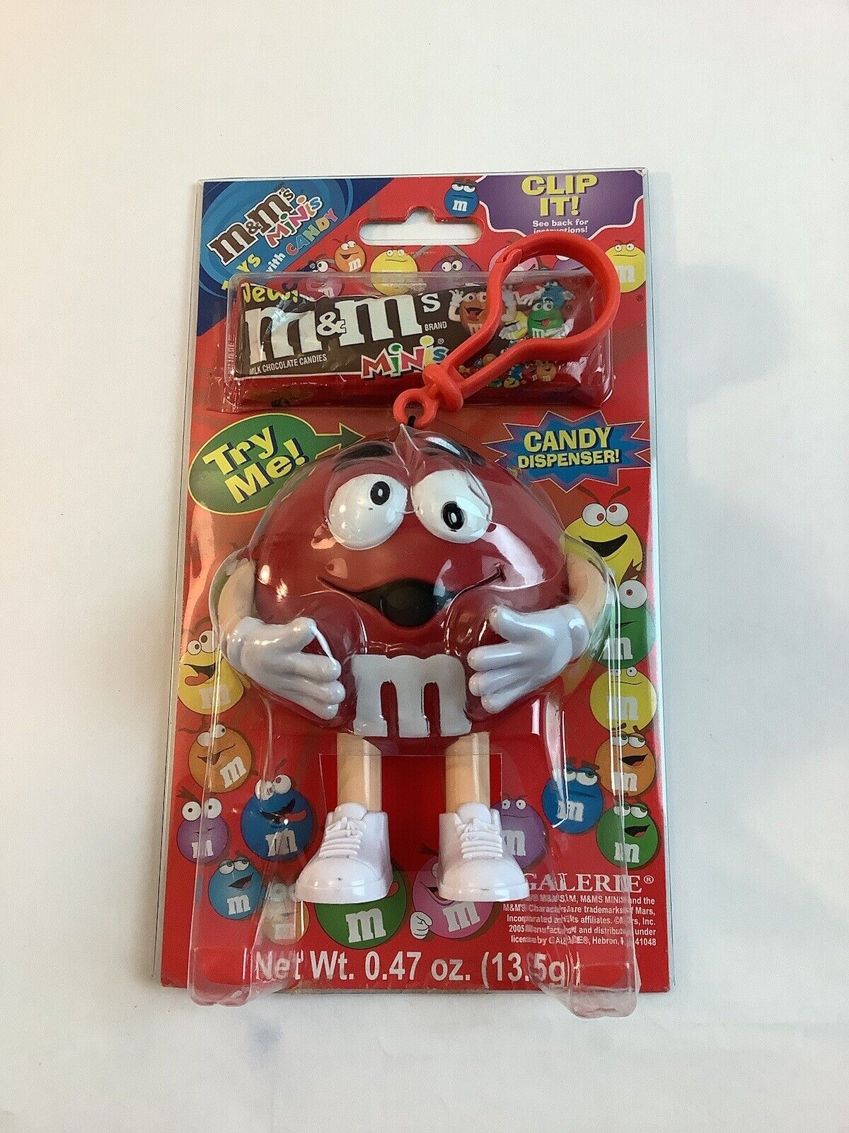 M&M\'s Vintage 2004 Red Candy Dispenser New In Package