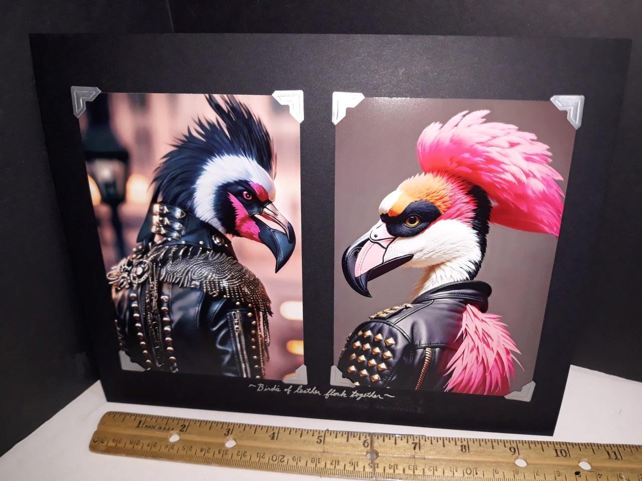 Flamingo's in Leather Photograph 5