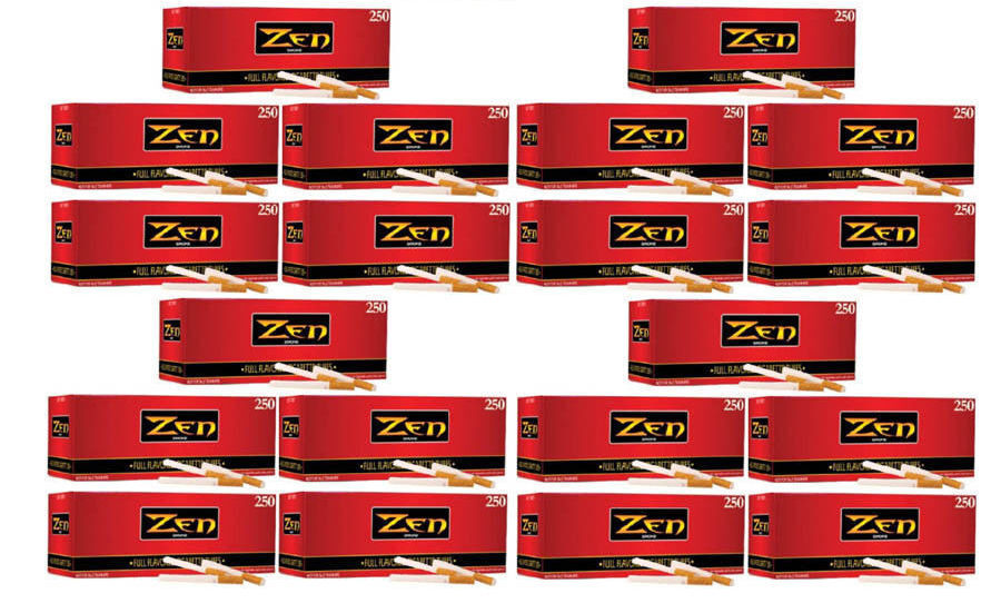 Zen Smoke Full Flavor King Size Cigarette Filter Tubes 20 Boxes - 3129-20