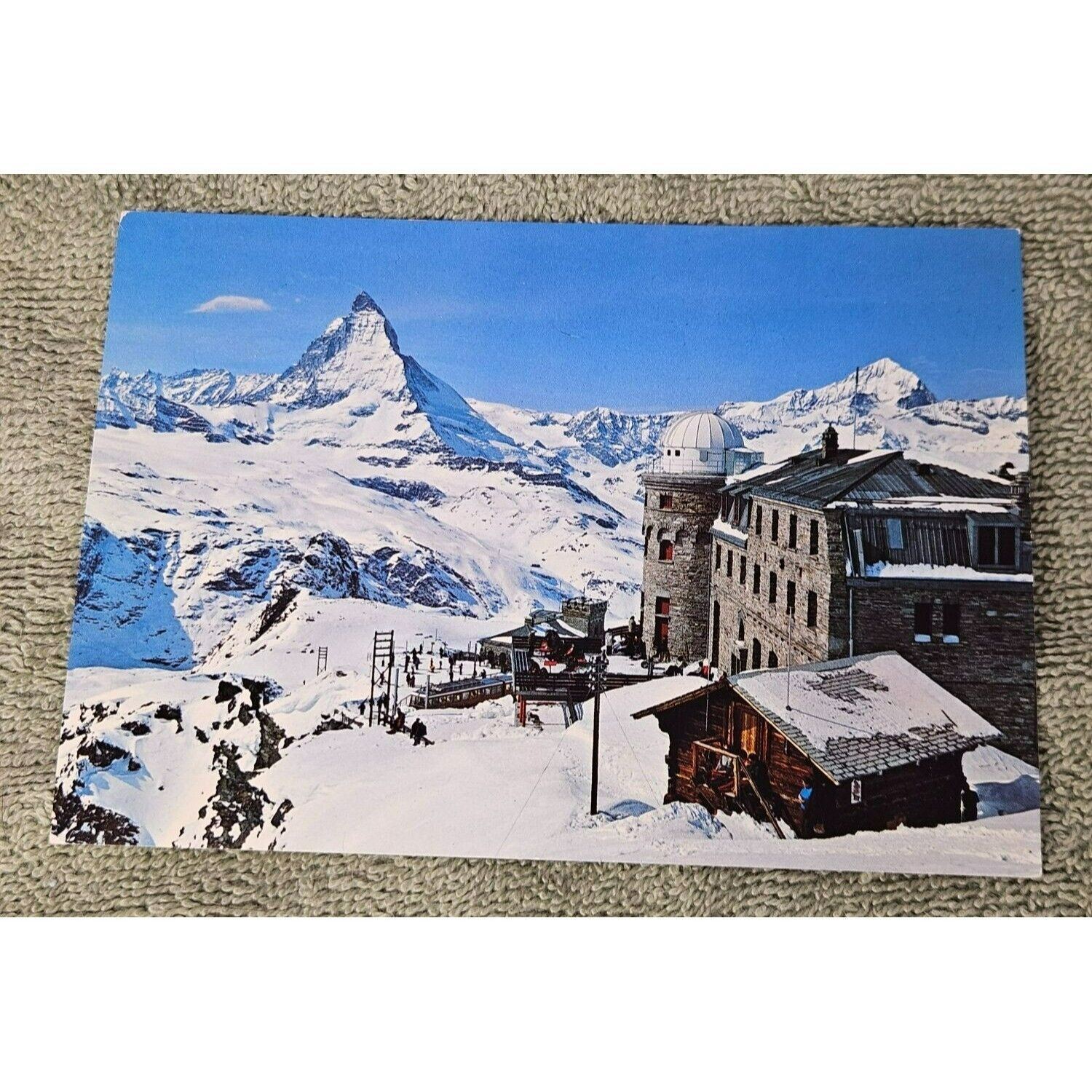 Matterhorn Postcard Zermatt Chrome Divided