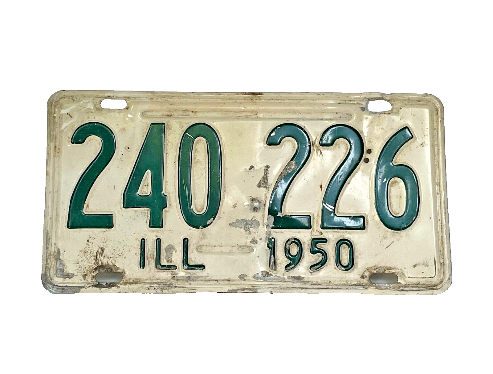 ILL 1950  - vintage license plate