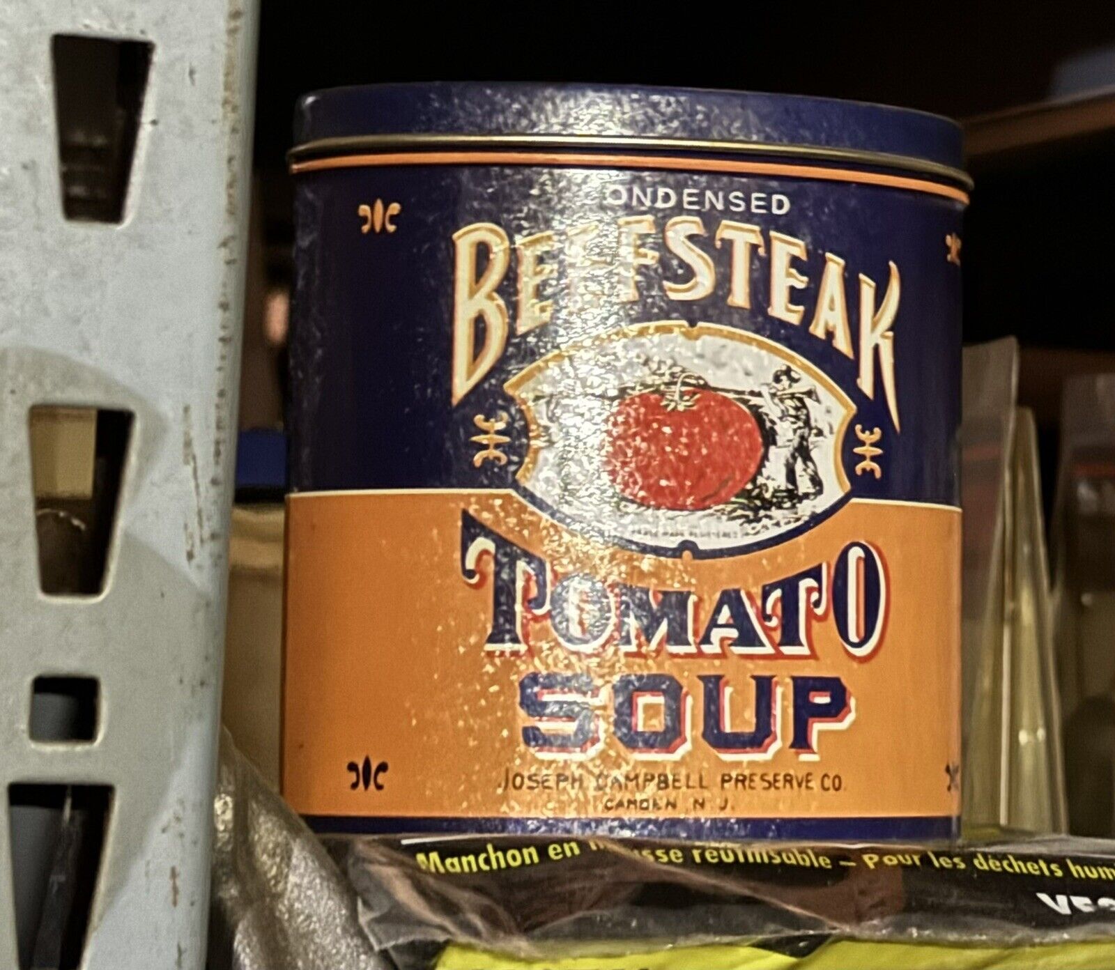 Vintage Antique Beefsteak Tomato Soup Can