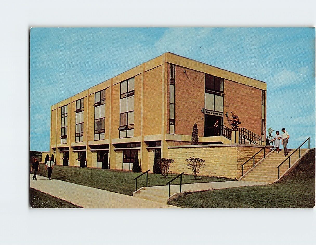 Postcard Edwin J. Vickener Language Hall Gustavus Adolphus College Minnesota USA