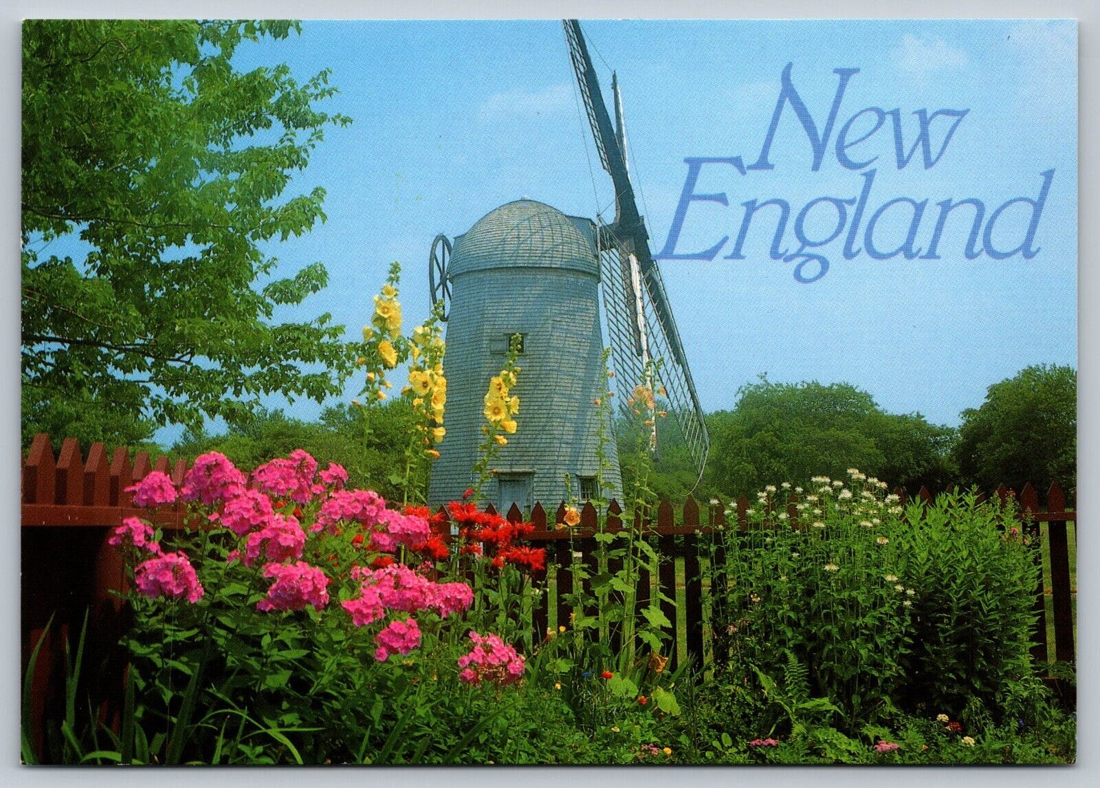 Prescott Farm Windmill, Middletown RI Rhode Island, New England Postcard